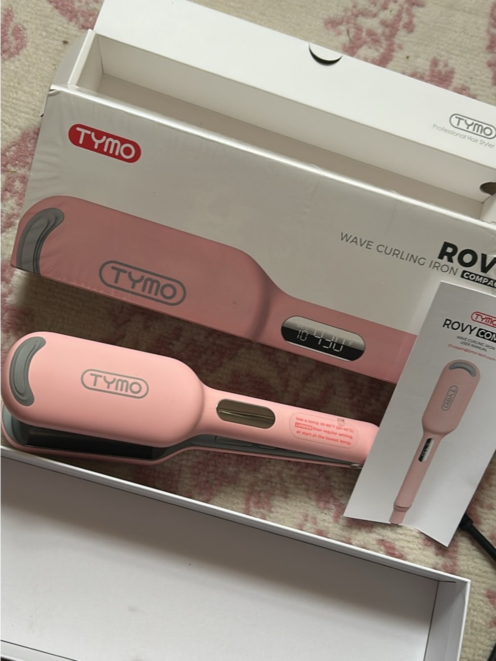 Trendy boutique Pink TYMO Wave Curling Iron
